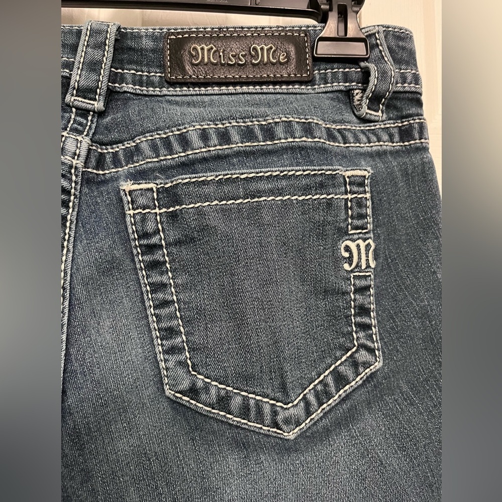 Miss me jeans size 27 mid rise skinny Stylish Blue Jeans - Picture 3 of 9